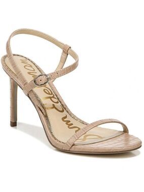 Sam Edelman Dara Croc Embossed Stiletto Sandal Size 9